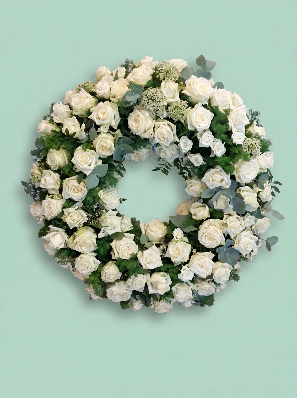 Greek exclusive wreath of lots of roses